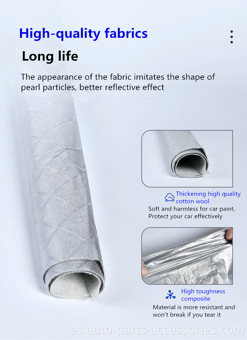 Demonios de aluminio de aluminio plegables personalizados Cubierta de automóvil de PVC al aire libre